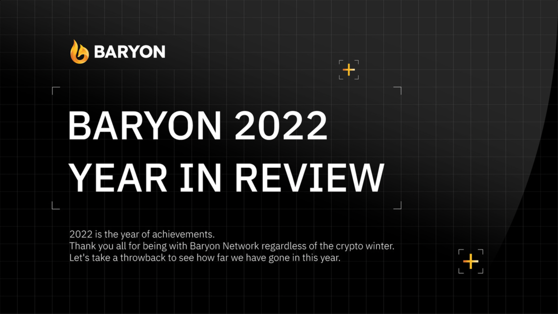 Baryon 2022 - Blossoming in the Winter