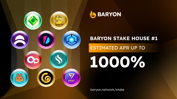 Now LIVE - Huge Stake House on Baryon Network